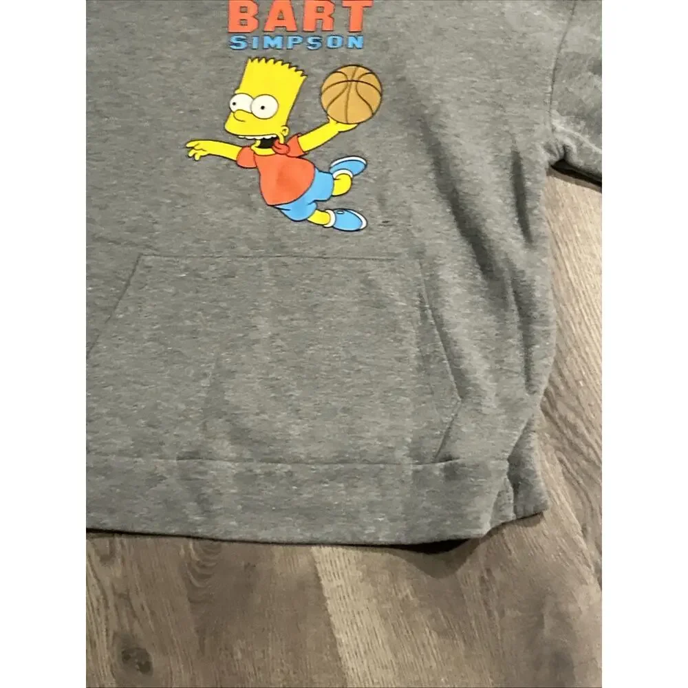 Old Navy Bart Simpson Hoodie Sweatshirt Basketball Youth Kids Boys Size XL 14-16